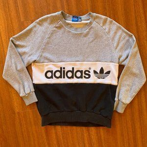Adidas Vintage Inspired Paneled Crewneck